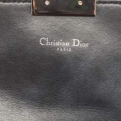 Pre Owned Dior Black Cannage Patent Leather Miss Dior Promenade Chain Bag