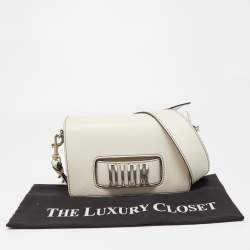 Pre Owned Dior Off White Leather Dio(r)evolution Shoulder Bag