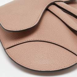 Dior Beige Leather Saddle Convertible Belt Bag