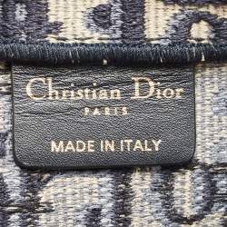 مملوكة مسبقًا Dior Blue Oblique Canvas Large Book Tote