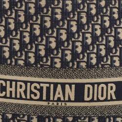 مملوكة مسبقًا Dior Blue Oblique Canvas Large Book Tote