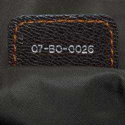 Pre Owned Dior Brown Oblique Canvas and Leather CD Logo Flap Hobo