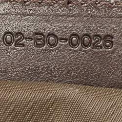Dior Brown Oblique Coated Canvas And Leather Trotter Romantique Satchel