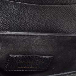 Dior Black Leather Mini Saddle Bag