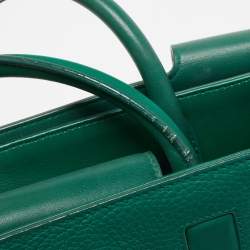 Pre Owned Dior Green Leather Medium Diorever Bag