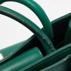 Pre Owned Dior Green Leather Medium Diorever Bag