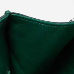 Pre Owned Dior Green Leather Medium Diorever Bag