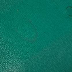 Pre Owned Dior Green Leather Medium Diorever Bag