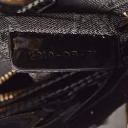 Dior Black Cannage Patent Leather Mini Lady Dior Tote