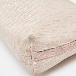Pre Owned Dior Pink Oblique Canvas Baguette Bag
