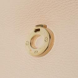Dior Beige Leather Mini Be Dior Top Handle Bag