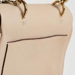 Dior Beige Leather Mini Be Dior Top Handle Bag
