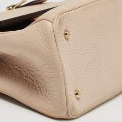 Dior Beige Leather Mini Be Dior Top Handle Bag