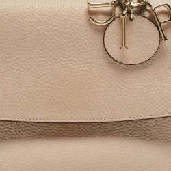 Dior Beige Leather Mini Be Dior Top Handle Bag