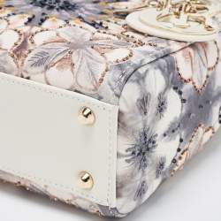 Dior Multicolor Embroidered Leather KaleiDiorscopic Mini Lady Dior Tote