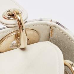 Dior Multicolor Embroidered Leather KaleiDiorscopic Mini Lady Dior Tote