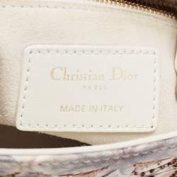 Dior Multicolor Embroidered Leather KaleiDiorscopic Mini Lady Dior Tote