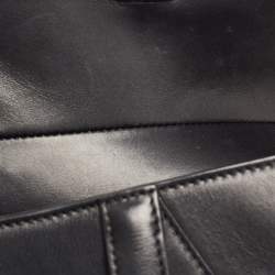 Dior Black Leather Mini Saddle Bag