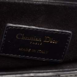 Dior Black Leather Mini Saddle Bag