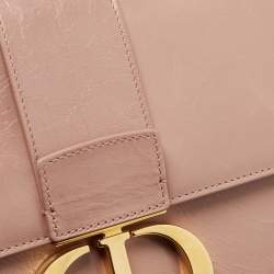 Pre Owned Dior Beige Leather 30 Montaigne Shoulder Bag