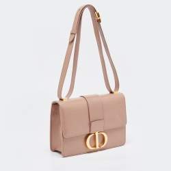 Pre Owned Dior Beige Leather 30 Montaigne Shoulder Bag