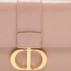 Pre Owned Dior Beige Leather 30 Montaigne Shoulder Bag