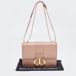 Pre Owned Dior Beige Leather 30 Montaigne Shoulder Bag