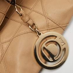 مملوكة مسبقًا Dior Beige Cannage Leather Le Trente Shoulder Bag