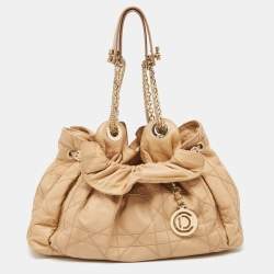  مملوكة مسبقًا Dior Beige Cannage Leather Le Trente Shoulder Bag