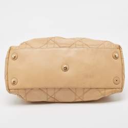 مملوكة مسبقًا Dior Beige Cannage Leather Le Trente Shoulder Bag