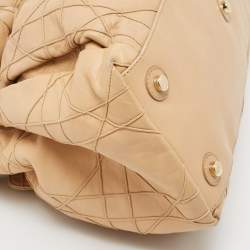 مملوكة مسبقًا Dior Beige Cannage Leather Le Trente Shoulder Bag
