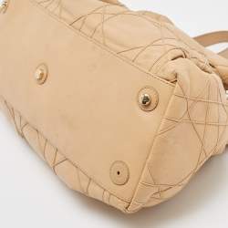 مملوكة مسبقًا Dior Beige Cannage Leather Le Trente Shoulder Bag