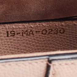 Dior Pink Leather Saddle Bag
