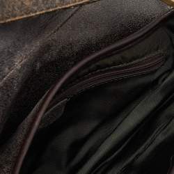 Pre Owned Dior Brown Leather Saddle Bag