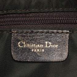 Pre Owned Dior Brown Leather Saddle Bag