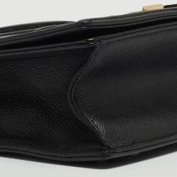 Pre Owned Dior Black Leather Medium Diorama Flap Shoulder Bag