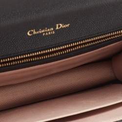 Pre Owned Dior Black Leather Medium Diorama Flap Shoulder Bag
