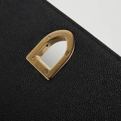 Pre Owned Dior Black Leather Medium Diorama Flap Shoulder Bag