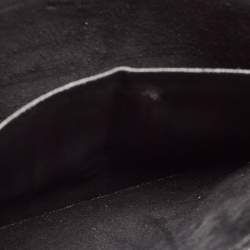 Pre Owned Dior Black Grained Leather Saddle Chain Pouch