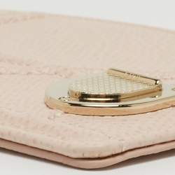 Pre Owned Dior Pink Cannage Leather Diorama Card Holder