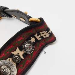 Dior Red Leather Mini Saddle Bag