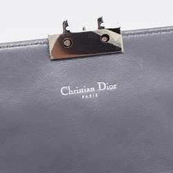 Pre Owned Dior Blue Cannage Quilted Leather Miss Dior Promenade Chain Clutch
