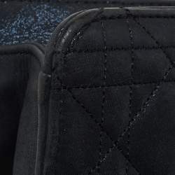 Pre Owned Dior Navy Blue Shimmer Cannage Leather Mini Miss Dior Bag