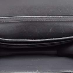 Pre Owned Dior Navy Blue Shimmer Cannage Leather Mini Miss Dior Bag