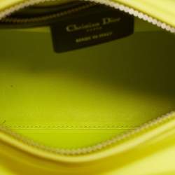 Pre Owned Dior Tri Color Leather Medium Lady Dior Tote Bag