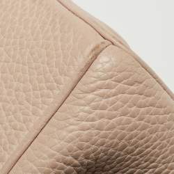 Pre Owned Dior Light Pink Leather Mini Be Dior Top Handle Bag