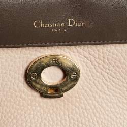 Pre Owned Dior Light Pink Leather Mini Be Dior Top Handle Bag