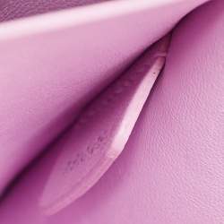 Pre Owned Dior Lilac/Black Leather Large Diorissimo Pocket Tote
