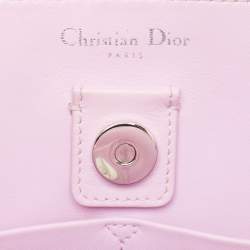 Pre Owned Dior Lilac/Black Leather Large Diorissimo Pocket Tote