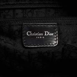 Pre Owned Dior Multicolor Animal Print Canvas And Python Gambler Dice Bowling Bag